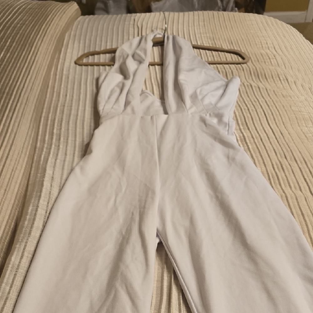 Amanda Uprichard White Halter Jumpsuit NWOT - Picture 10 of 12